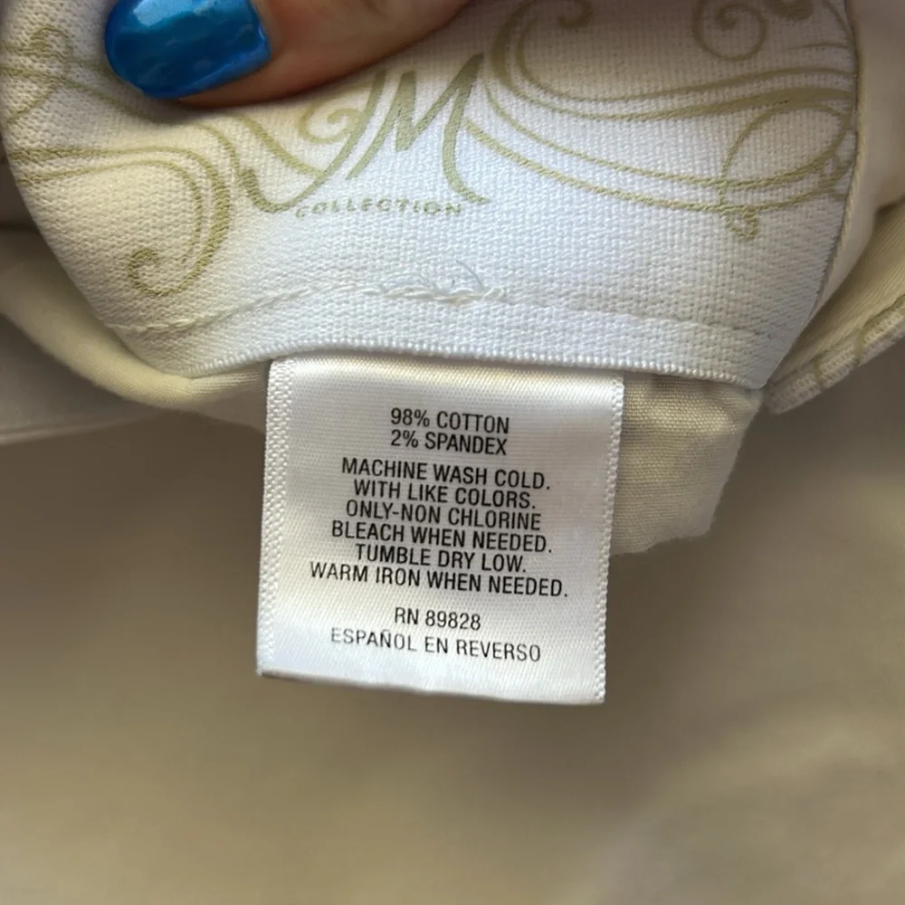 JM Collection White Straight Leg Pants - Picture 3 of 5